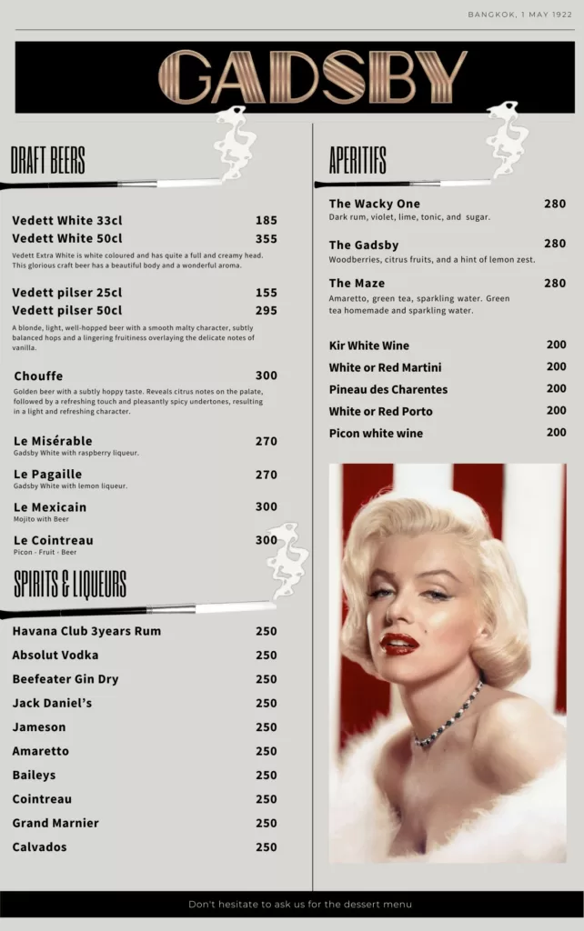 gadsby menu page6